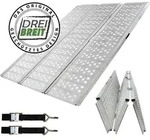DREIBREIT by TRUTZHOLM Alu Auffahrrampe 255 x115 cm 2-fach klappbar 1020 kg gelocht