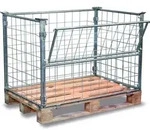VARIOfit Palettenaufsatz Typ 64 aus verzinktem Stahl 1200x1000mm Ma&szlig;e, 1600mm H&ouml;he
