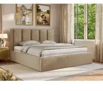 MKS MEBLE Polsterbett SAVINO CLASSIC mit Bettkasten & Stauraum, Doppelbett 200...