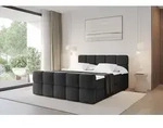 ALTDECOR Boxspringbett mit Fu&szlig;teil - H3 Matratze und Topper - FAMA-Z - 140x200...