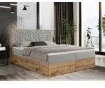 Boxspringbett 140x200 mit Bettkasten, Polsterbett 140x200 mit Matratze H3,