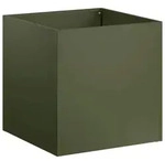 vidaXL Garten-Pflanzgef&auml;&szlig; Olivgr&uuml;n 35 x 35 x 35 cm Kaltgewalzter Stahl -...