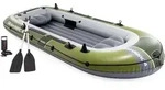 INTEX 66334NP Seahawk 4 Schlauchboot Set mit Paddel und Pumpe Paddelboot Boot - Gr&uuml;n