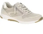 Gabor ROLLINGSOFT Damenschuhe - sportliche Schn&uuml;r- Halbschuhe beige Freizeit -...