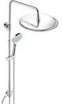 JOHO 304 Edelstahl Duschsystem ohne Armatur, Chrom Regendusche set mit Wandhalterung,