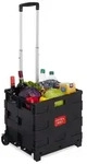 Relaxdays Einkaufstrolley, Klappbar, Einkaufsroller bis 35 kg, Verstellbarer Griff,