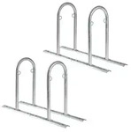 2x Fahrradparker 140x43x88 cm Anlehnb&uuml;gel Fahrradst&auml;nder bis zu 8 Stellpl&auml;tze