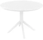 CLP Gartentisch Sky &Oslash; 105 cm Polypropylen wetterfest UV-best&auml;ndig winterfest...
