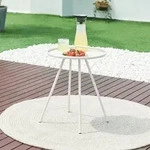 Outdoor-Beistelltisch 'Fosen' 55 x &Oslash; 42 cm Wei&szlig; - Wei&szlig;
