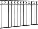 vidaXL Zaunelement ASSEN Stahl 163x80 cm Schwarz - Schwarz