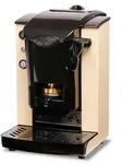 Faber Slot Plast Lite Kaffeepadmaschine Sand/Schwarz Thermoregler 95&deg; Herausnehmbare