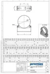 &Oslash; 250 mm Jeremias DW Vision Wandhalterung 50 mm starr