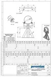 &Oslash; 150 mm Jeremias DW Vision Wandhalterung verstellbar ab 250 mm 2-teilig