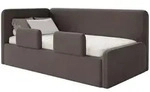 Selsey Fanko &ndash; Kinderbett 90x200 cm mit Rausfallschutz, Matratze, Kopfteil...