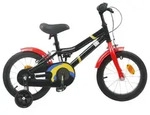 vidaXL Kinderfahrrad 14 Zoll f&uuml;r 3-5 Jahre alt Schwarz Rot - Rot