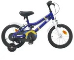vidaXL Kinderfahrrad 14 Zoll f&uuml;r 3-5 Jahre alt Blau Wei&szlig; - Wei&szlig;