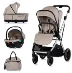 Chipolino Kombikinderwagen Aurora 3 in 1 Babyschale Babywanne Sportsitz Tasche