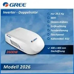 GREE 2600W GoCool Plus Doppelrotor Inverter Dachklimaanlage Wohnmobil WIFI Wei&szlig;