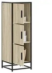 vidaXL Highboard Sonoma-Eiche 35,5x35x106,5 cm Holzwerkstoff Metall - Braun