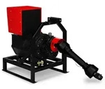EBERTH Zapfwellengenerator 27,5 kVA / 22 kW, Notstromaggregat AVR, 3x230V /...