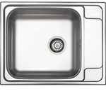 1-bowl steel sink with drainer
