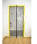 Folien Staubschutzt&uuml;r mit Rei&szlig;verschluss 210 x 110 cm : ohne doppelseitiges