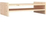 vidaXL Monitorst&auml;nder 50x27x15 cm Massivholz Kiefer - Braun