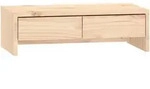 vidaXL Monitorst&auml;nder 50x27x15 cm Massivholz Kiefer - Braun