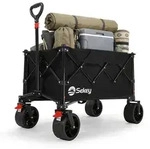 Sekey Faltbar Bollerwagen Klappbar Handwagen Gartenwagen 150kg Tragekraft