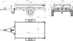Anh&auml;nger f&uuml;r Auto Garden Trailer 200 KIPP 200x106 cm 750 kg [mit Flachplane...