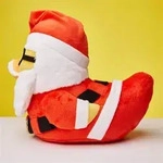 Tubbz Ente Pl&uuml;sch Weihnachtsmann
