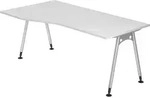 b&uuml;m&ouml; Schreibtisch Serie-A - Nachbildung: Wei&szlig;, Gr&ouml;&szlig;e: 180 x 100 cm - Wei&szlig;