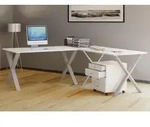 VCM VCM Holz Schreibtisch | Eckschreibtisch schlicht | 190x190 | L Form links...