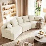 COMHOMA Sofa, modulares Schlafsofa, Polstersofa, 3-Sitzer Sofa, Flexible