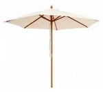 Linder Exclusiv Gartensonnenschirm mit Holzkonstruktion 300 cm Beige - Beige