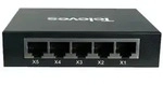 Televes Ethernet Switch L2 SWUM-1000-5 Unmanaged: 5x10/100/1000Mbps - Schwarz