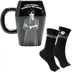 Wednesday Addams Socken und Tasse Geschenkset - Schwarz/Wei&szlig;