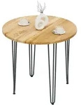 LAMO Manufaktur Tisch rund 80 cm | Holztisch rund, Esstisch f&uuml;r 2 Personen |...