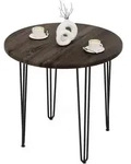 LAMO Manufaktur Tisch rund 80 cm | Holztisch rund, Esstisch f&uuml;r 2 Personen |...