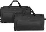 REDOLZ Reisetasche Trolley Duffle Essentials Wheeled Duffle Set L + L L Black schwarz