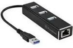 SilvStone SST-EP04 USB3.1 Hub - Schwarz