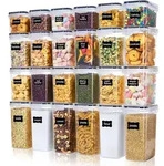 Vorratsdosen Set M&uuml;sli Sch&uuml;ttdose Frischhaltedosen Kunststoff luftdicht 24