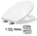 AREBOS Toilettensitz mit Softclose & Quick-Release, Urea-Duroplast,...
