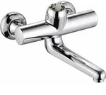 Kludi Provita Wand-Einhandmischer ohne Hebel, Ausladung 255mm, chrom, 1 Stk. - Silber