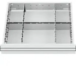 STIER Schubladeneinteilung Metalleinteilung BLH 75 mm Innenma&szlig; 500x450 mm 6...