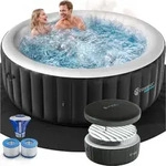 CASARIA Aufblasbarer Whirlpool 6 Personen 140 D&uuml;sen schnelles Aufheizen bis 42&deg;C,