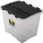 Heidrun 1649, Universalbeh&auml;lter, 24 l, Schwarz, Transparent, Rechteckig, 390...