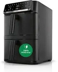 Bosch Serie 6 MAFD661B7, Hei&szlig;luftfritteuse, 12 l, Doppel, Schwarz, Ber&uuml;hrung,