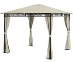 Blumfeldt Mondo - Pergola Partyzelt Gartenzelt Gazebo, Gr&ouml;&szlig;e: 2,95 x 2,6 x...