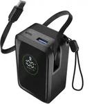 Cellularline Power Bank Roller 10000, 10000 mAh, Schwarz - Schwarz